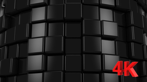 Abstract Background of Black Cubes alt