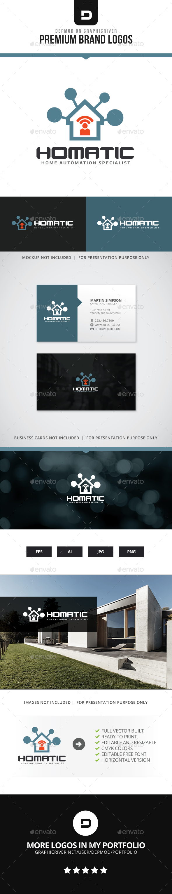 Homatic Logo - Symbols Logo Templates