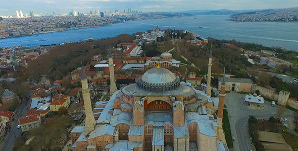 Aerial View of Hagia Sophia Mosque in Istanbul 3 alt