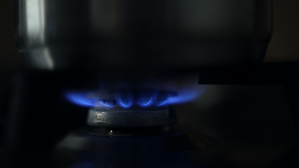 The Gas is Ignited in the Gas Burner alt
