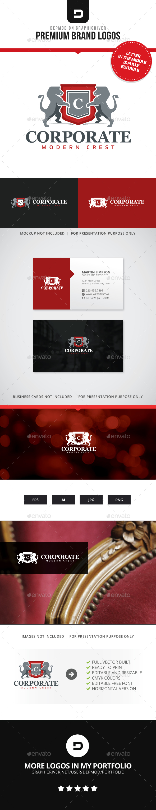 Corporate Crest Logo - Crests Logo Templates