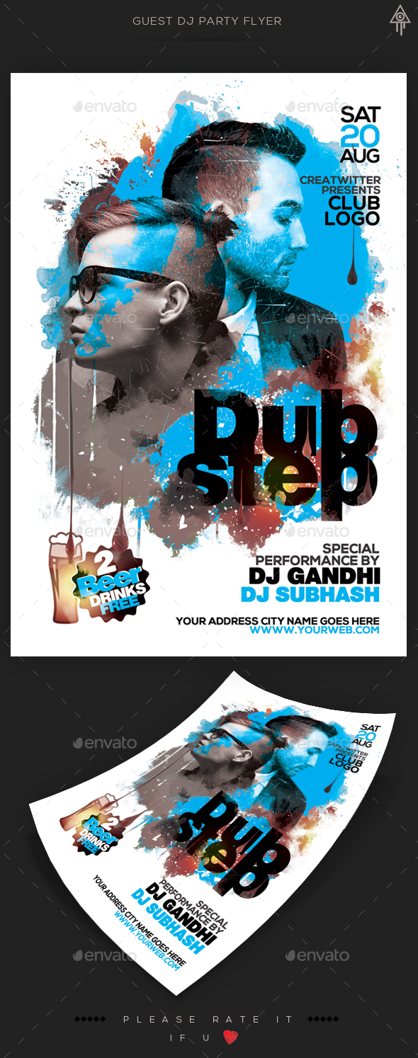 Guest Dj Party Flyer - Clubs & Parties Events