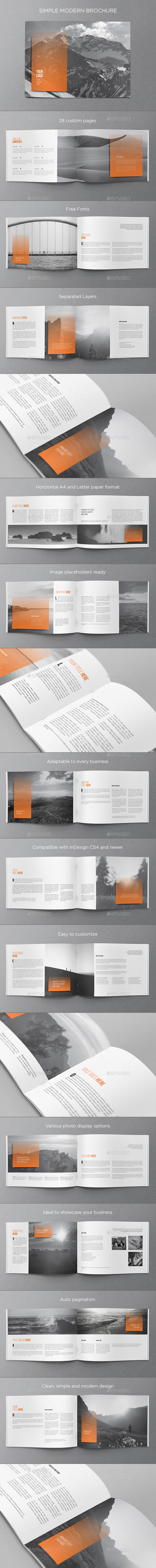 Simple Modern Brochure - Brochures Print Templates