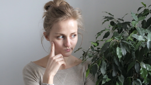Young Woman Thinking