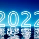 Front View Of 2022 Year Concept Loop Reflection On The Water - VideoHive Item for Sale