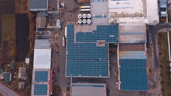 Solar power station on roofs alt