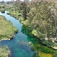 Aerial view of drone &#39;Azmak&#39; river in the &#39;Akyaka&#39; town - Gokova / Mugla - TURKEY - VideoHive Item for Sale
