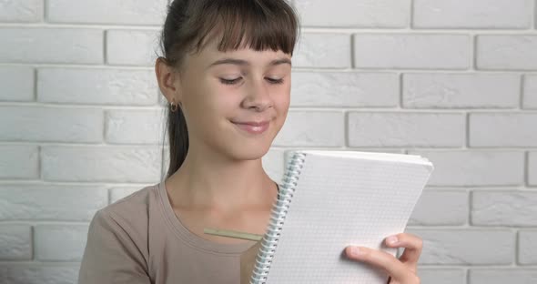 Dreaming Child with Notebook alt