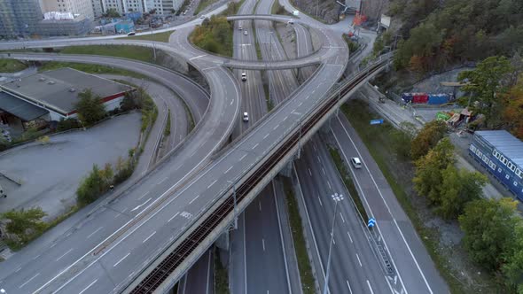 Aerial View of Interchange Highway