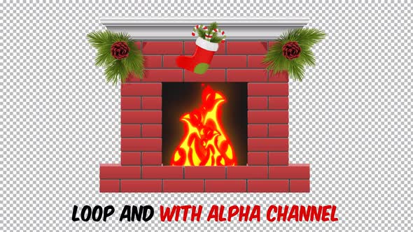 Cartoon Fireplace Loop 01 alt