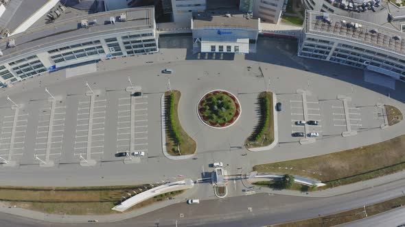 A Drone View of the Main Entrance of the Far Eastern Federal University alt