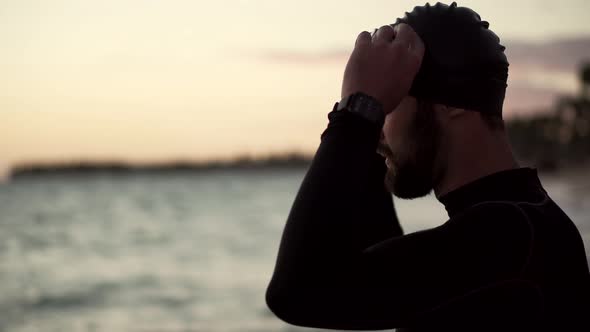 Professional Swimmer.Swimmer Athlete.Thriathlon Simmer Triathlete.Sport Recreation Competition. alt