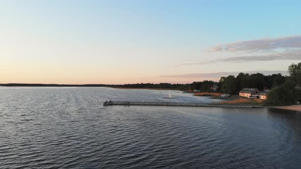 Beautiful Countryside Lake In Lithuania alt
