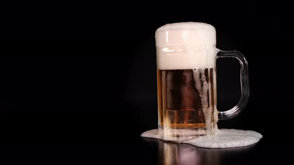 Pouring Beer Into The Beer Mug