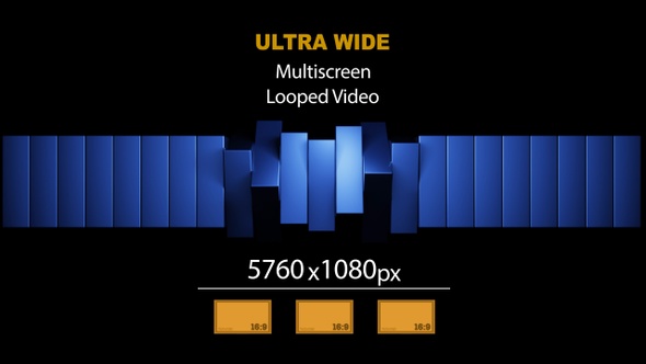 UltraWide HD Cubes Rotation 02