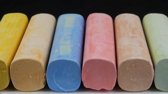 colored chalk for drawing