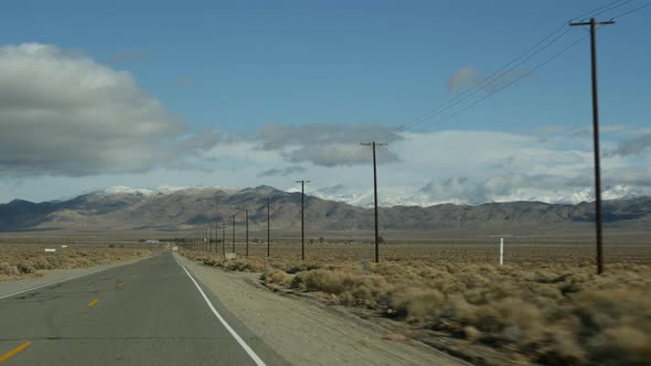 Road Trip to Death Valley Driving Auto in California USA alt
