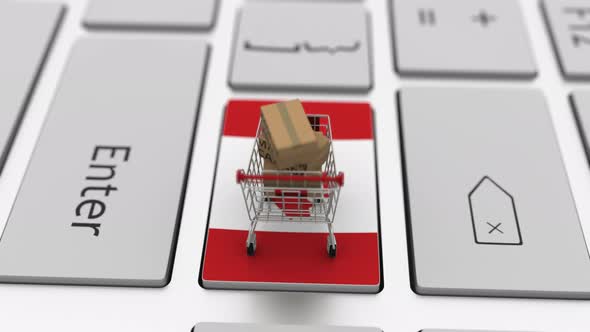 Cartons with MADE IN CANADA Text and Shopping Cart alt