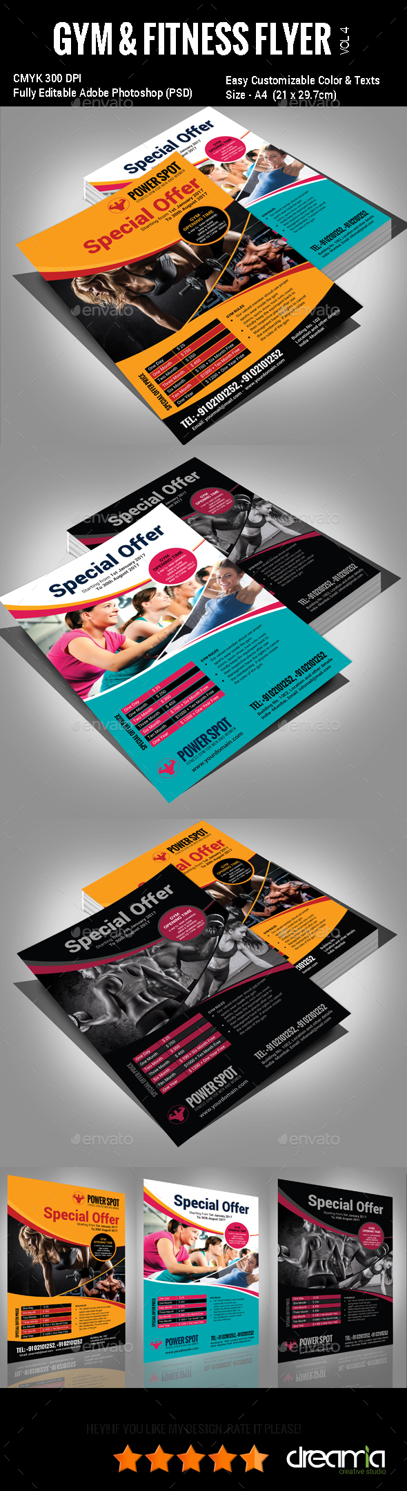 Gym & Fitness Flyer - Vol3 - Sports Events