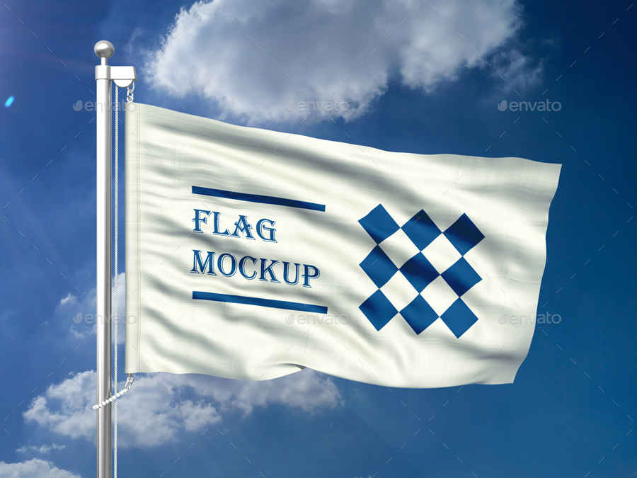 Flag Mock-up, Graphics | GraphicRiver