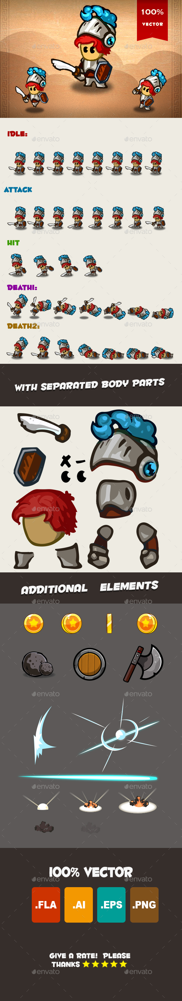 Knight Spritesheet 03 - Sprites Game Assets