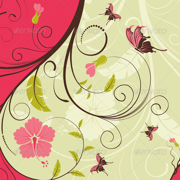 Flower frame - Flourishes / Swirls Decorative