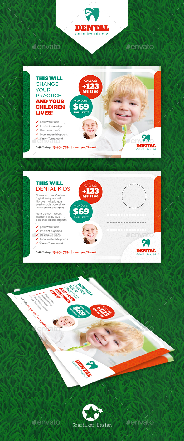 Kids Dental Postcard Templates - Cards & Invites Print Templates