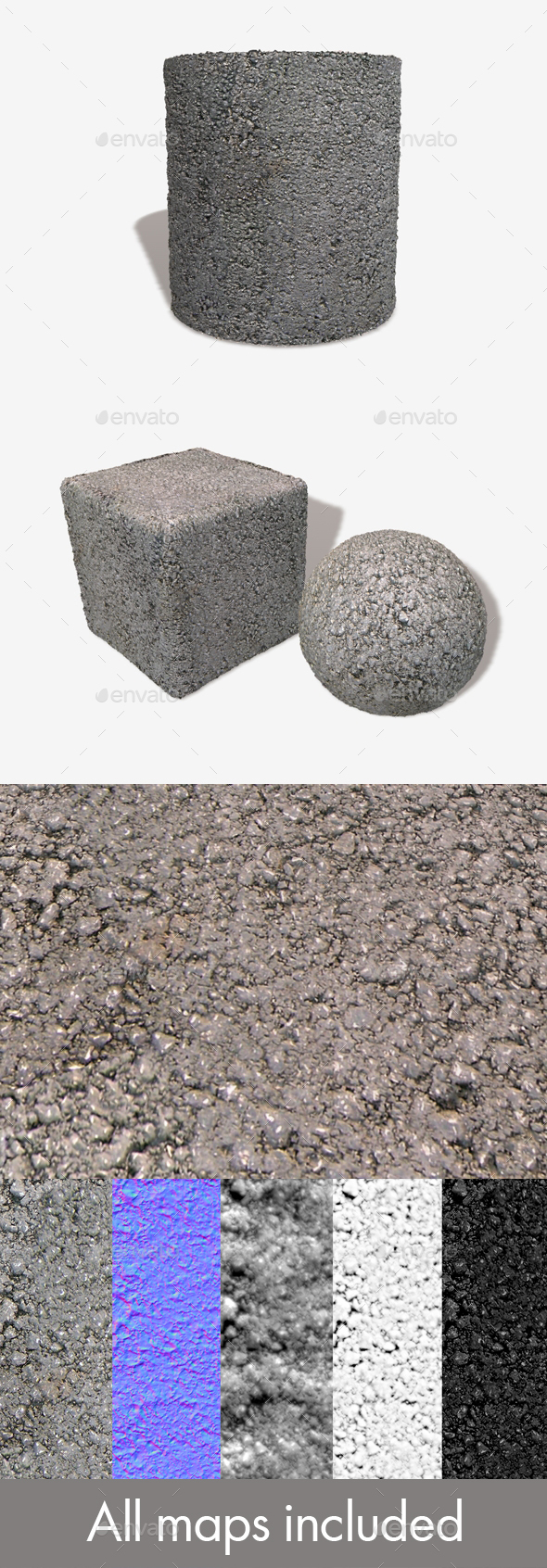 Cement Seamless Texture - 3Docean 15616347
