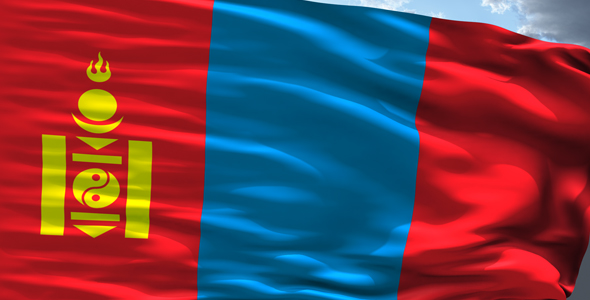 Mongolian Looped Flag