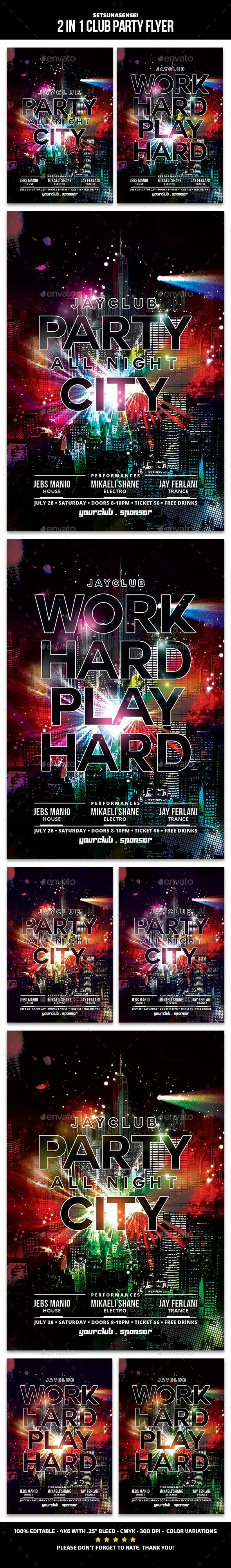 Party City Flyer - Clubs & Parties Events
