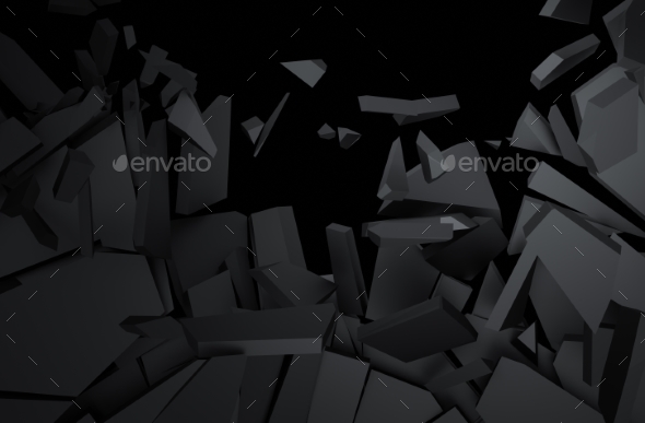 Abstract 3D Rendering Of Cracked Surface - 3D Backgrounds