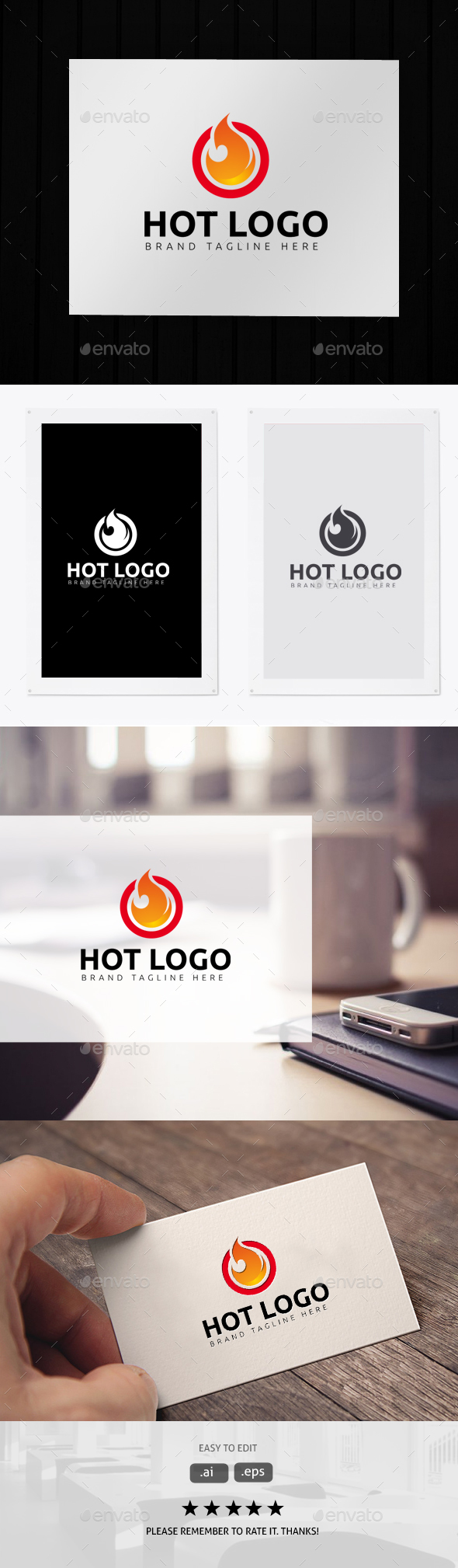 Hot Logo - Symbols Logo Templates