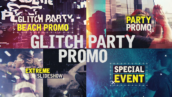 Glitch Party Promo - VideoHive 15619052