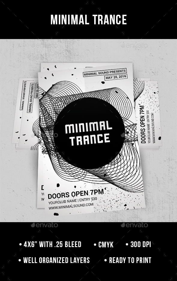 Minimal Trance - Flyer - Clubs & Parties Events