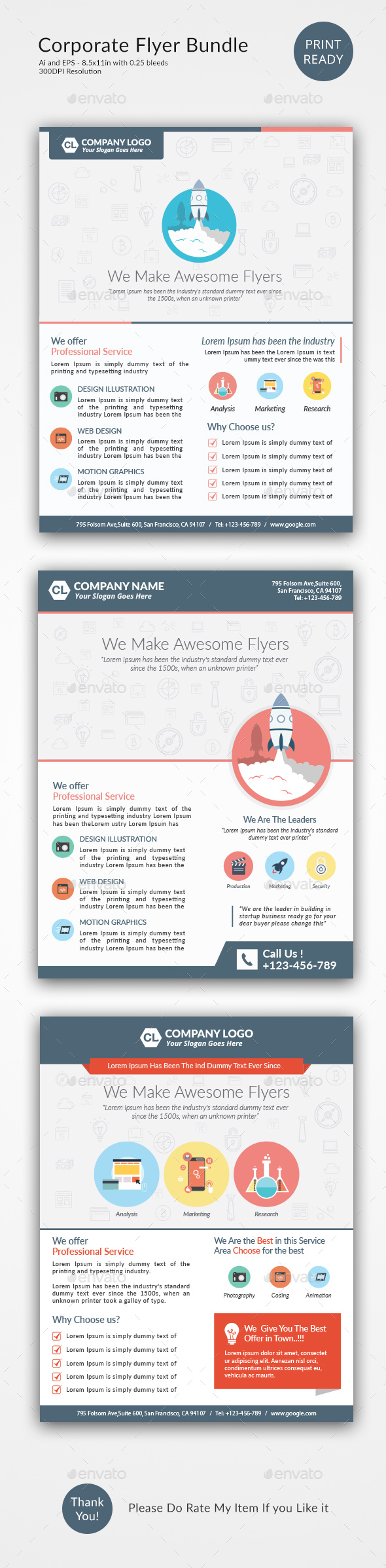 Corporate Flyer Bundle - Corporate Flyers