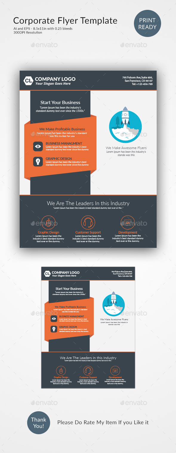 Corporate Flyer Design Template - Corporate Flyers