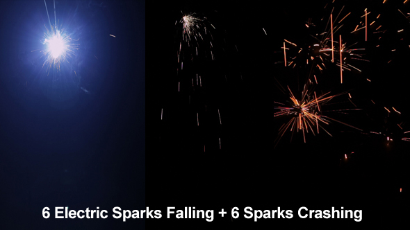 Sparks Falling and Crashing Pack