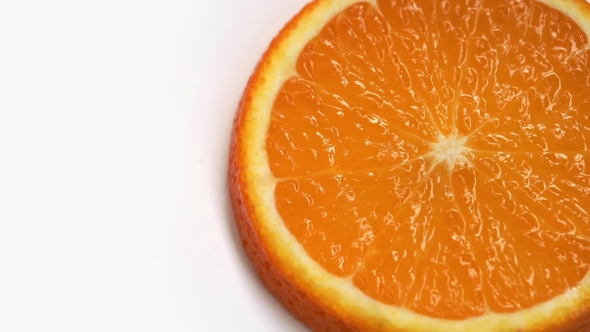 Orange Fruit Rotation On White Background Stock Footage VideoHive