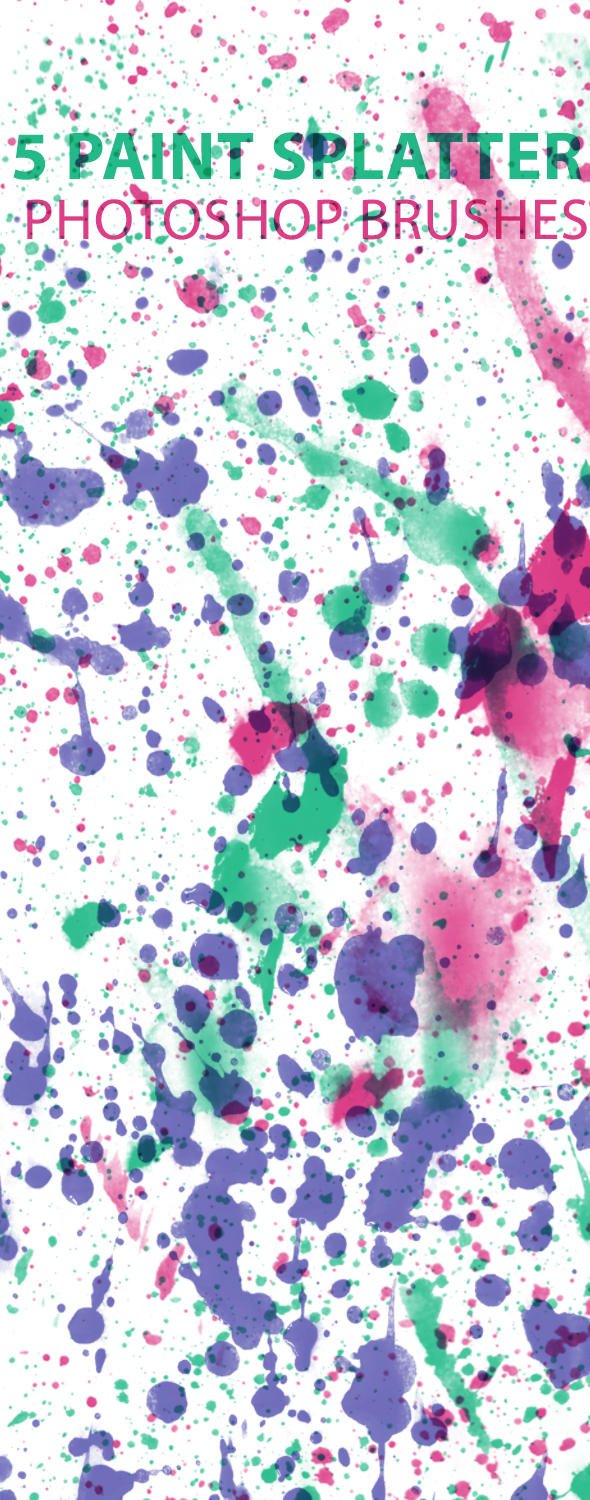 Paint Splatter Hi-Res Brushes - Artistic Brushes