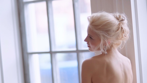 Beautiful Girl Showing Her Back.