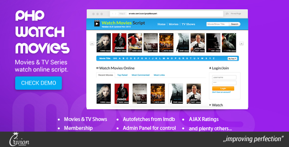 PHP Watch Movies - CodeCanyon 4687607