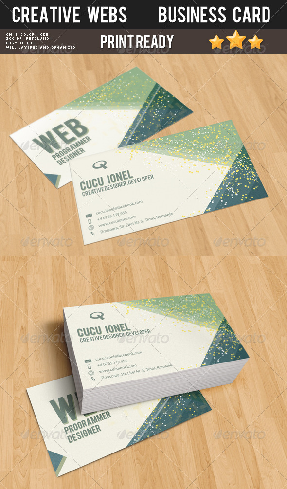 Creative Webs Business Card