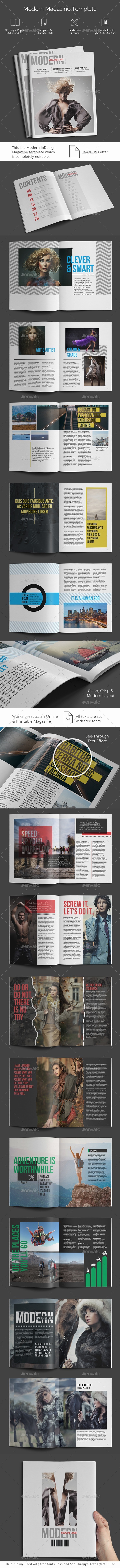 Modern Magazine Template - Magazines Print Templates