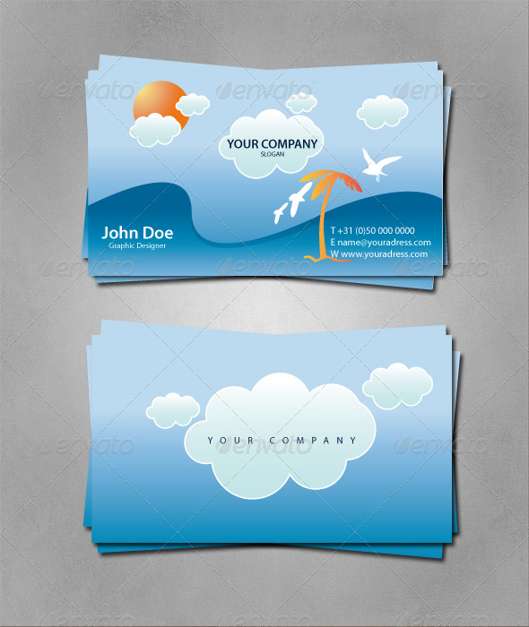 Sunny Business Card - Creative Business Cards