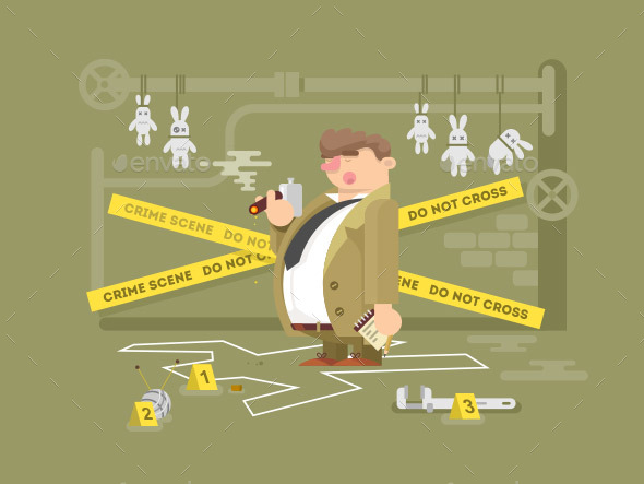 Detective Character Man - People Characters
