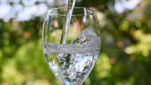 Pour The Glass With Fresh Clean Water