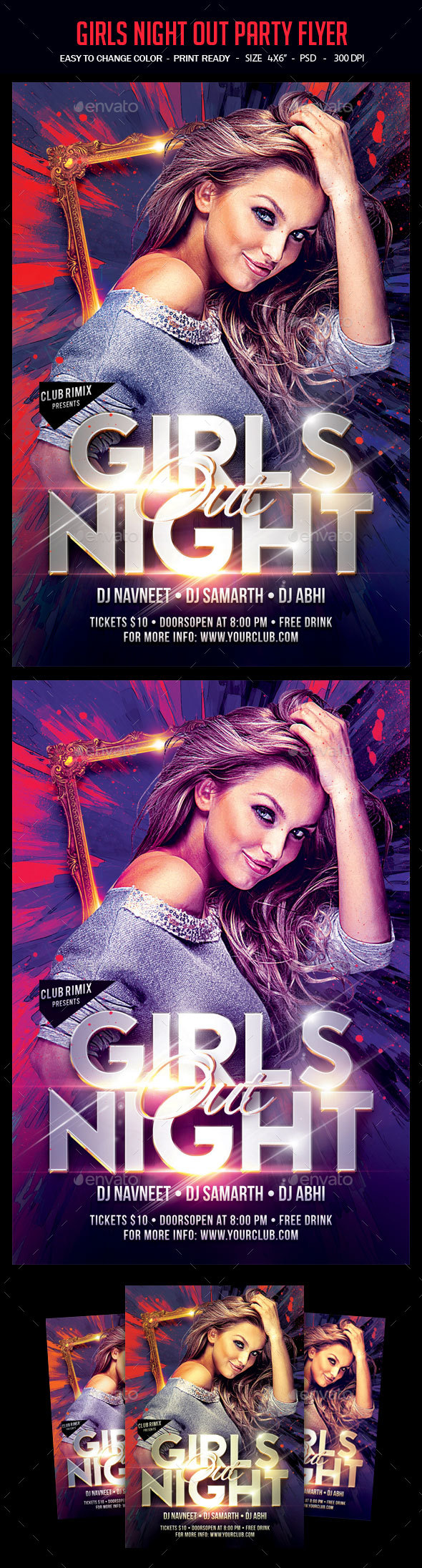 Girls Night Out Party Flyer - Clubs & Parties Events