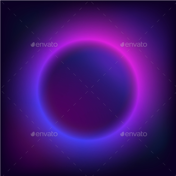 Round Border With Light Effects - Abstract Backgrounds