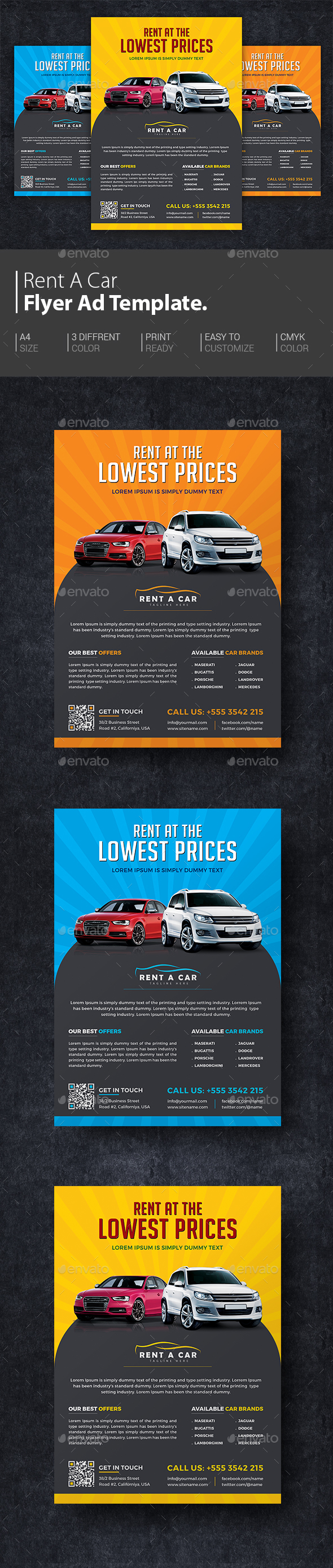 Rent A Car Flyer - Corporate Flyers