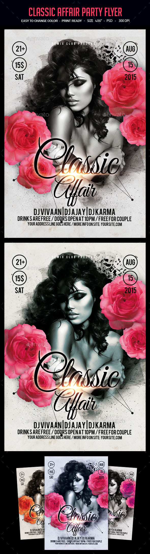 Classic Affair Party Flyer - Clubs & Parties Events